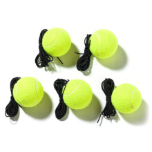 Tennis Balls 5Pcs Professional Beginner Training Balls With Elastic String Practice and Tennis Trainer Replacement Tool