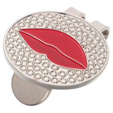 golf ball marker hat clip with magnet storage strap