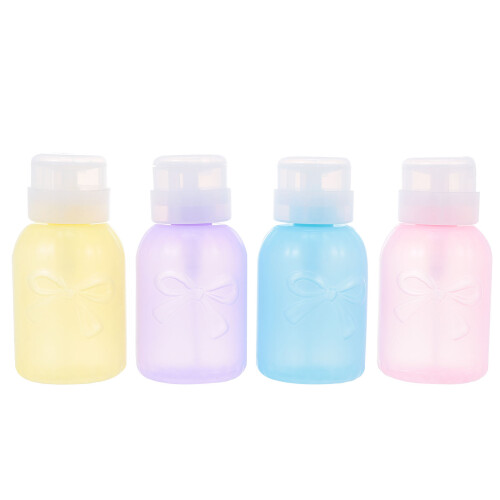 4 pcs plastic nail polish remover bottles, multipurpose containers 1