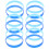 24pcs colored silicone bracelets decorative wrist straps 6