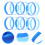 24pcs colored silicone bracelets decorative wrist straps 7