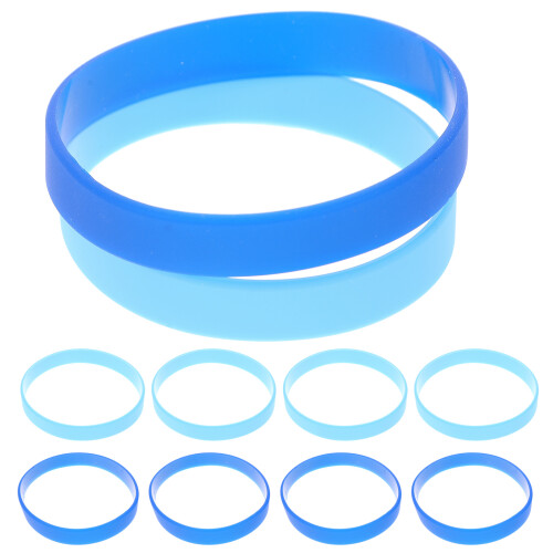 24pcs colored silicone bracelets decorative wrist straps 2