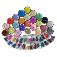 24 colors 2g wax dye flakes for soy scented candle making