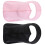 2 pezzi protezione collo cotone seta ghiaccio donna nero+rosa 10