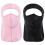 2 pezzi protezione collo cotone seta ghiaccio donna nero+rosa 9