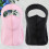 2 pezzi protezione collo cotone seta ghiaccio donna nero+rosa 8