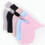2 pezzi protezione collo cotone seta ghiaccio donna nero+rosa 1