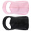 2 pezzi protezione collo cotone seta ghiaccio donna nero+rosa 11