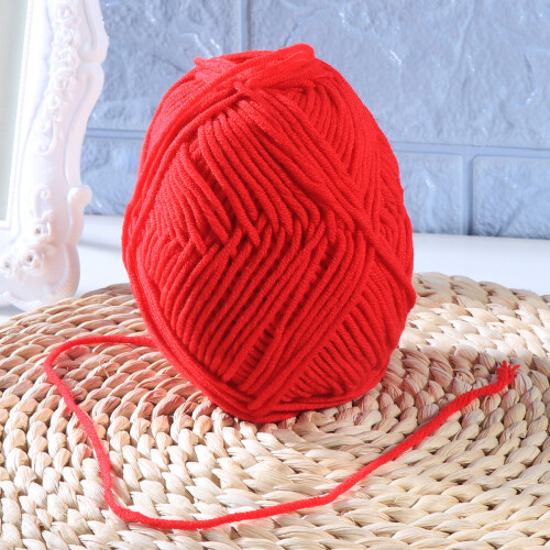 cotone 50 g spesso per uncinetto sciarpe rosso 2