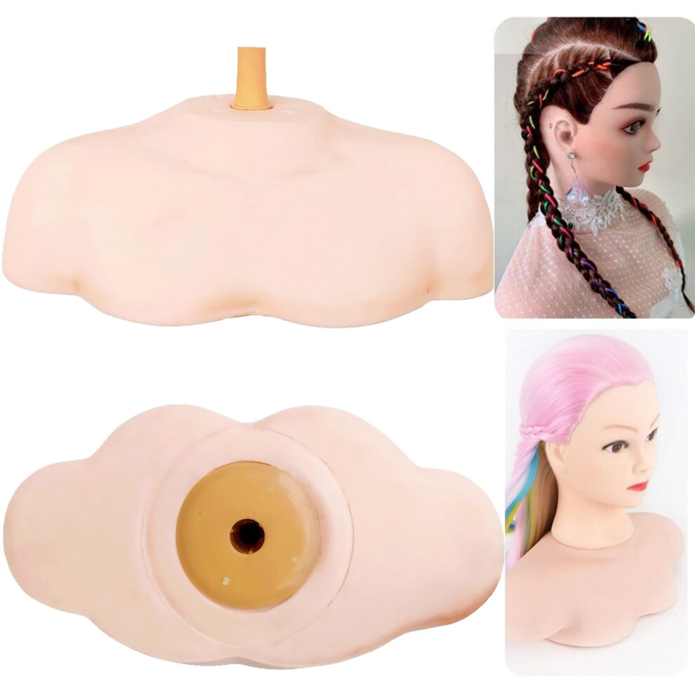 Unisex Wig Stand Mannequin Head Stand, Wig Head Support Holder For Cosmetology Training Large Shoulder