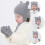1 set kinderwintermuts en handschoenen, winddicht gebreid 10