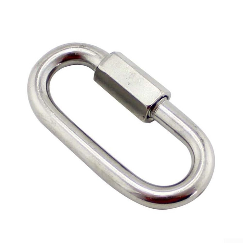 316 Marine Grade Stainless Steel Quick Link Chain Connector 8-12Mm Max Load 1250Kg For Camping Hiking Fishing Yacht 9354506023676