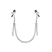 Adjustable Nipple Clamps With Chain Necklace For Women And Men Non Piercing Clip Polished Stainless Steel Body Chain