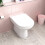 NES Home Back to Wall White Ceramic Toilet Pan with Soft Closed Seat 6