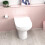NES Home Back to Wall White Ceramic Toilet Pan with Soft Closed Seat 7