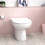 NES Home Back to Wall White Ceramic Toilet Pan with Soft Closed Seat 8