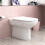 NES Home Back to Wall White Ceramic Toilet Pan with Soft Closed Seat 9