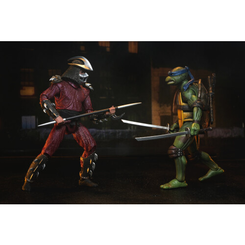 NECA NECA TMNT Roof Top Battle Shredder vs Leo 2 Pack 1