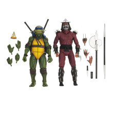 NECA TMNT Roof Top Battle Shredder vs Leo 2 Pack