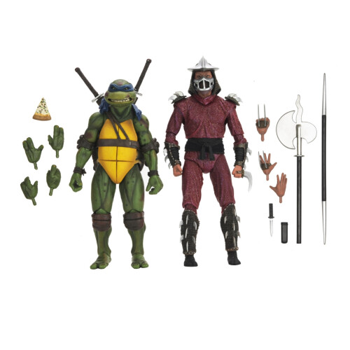 NECA NECA TMNT Roof Top Battle Shredder vs Leo 2 Pack