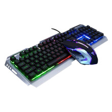 usb mechanische gaming tastatur mit led set wolfram gold