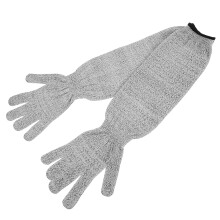 Cut Proof Handschuhe Grau Mit Verlängerter Armauflage Für Sicherheit