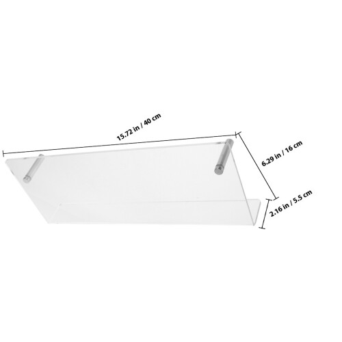 estantería transparente sin perforar para libros y almacenaje 1