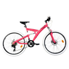 YOAC 11 Full Sus Mountain Bike 26in Wheel Pink