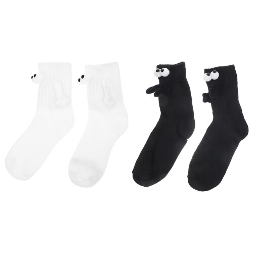 2 paia unisex , holding hands, altezza polpaccio