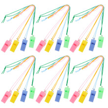 24 collane con fischietti in neon per bambini e adulti