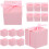 50Ensemble Boîtes Cadeaux Rose Kraft Avec Pour Événements 1