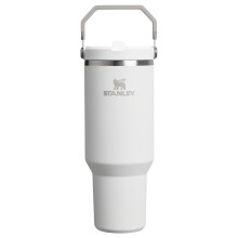 Stanley IceFlow 2.0 Flip Straw Tumbler mit Griff 40 oz | Deckel aufdrehen und Strohhalm hochklappen | Auslaufsichere Wasserflasche | Isolierter Edels