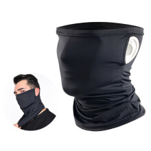 schwarzer halswärmer gesichtsmaske winddicht atmungsaktiv uv-
