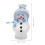 leuchtender schneemann mit led, usb rgb 7 farben weiß 2