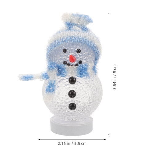 leuchtender schneemann mit led, usb rgb 7 farben weiß 1