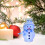 leuchtender schneemann mit led, usb rgb 7 farben weiß 5