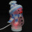 leuchtender schneemann mit led, usb rgb 7 farben weiß 10