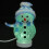 leuchtender schneemann mit led, usb rgb 7 farben weiß 9