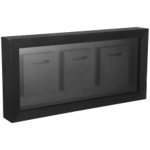 wooden medal display case for awards and photos