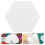 500pcs sewing paper templates hexagon quilting shapes for patchwork 10