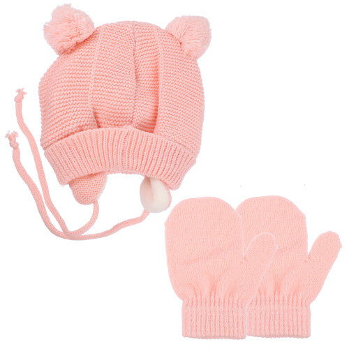 set cappello e invernali con paraorecchie per 2
