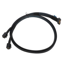 8i zu 2 SFF 8643 Kabel PCIe 5,0 32GT/s für MCIO X8