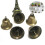 35 pz da te 38 mm bronzo e rame decorazione festa 9