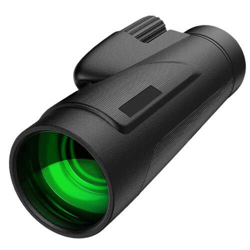 telescopio monoculare 12x50 con treppiede e smartphone