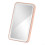 Car Interior LED Lighted Makeup Mirror USB Charging Adjustable Brightness Pink Car Vanity Mirror 1