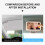 Car Interior LED Lighted Makeup Mirror USB Charging Adjustable Brightness Pink Car Vanity Mirror 4