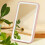 Car Interior LED Lighted Makeup Mirror USB Charging Adjustable Brightness Pink Car Vanity Mirror 3