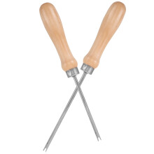 2 baumwoll-füllhilfe mit holzgriff für plüschtiere, ideal zum basteln