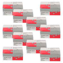 10 boxen metall-stecknadeln 10 mm für pinnwände, karten, dokumente