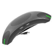 mini-omnidirektionales mikrofon usb meeting lautsprecher schwarz